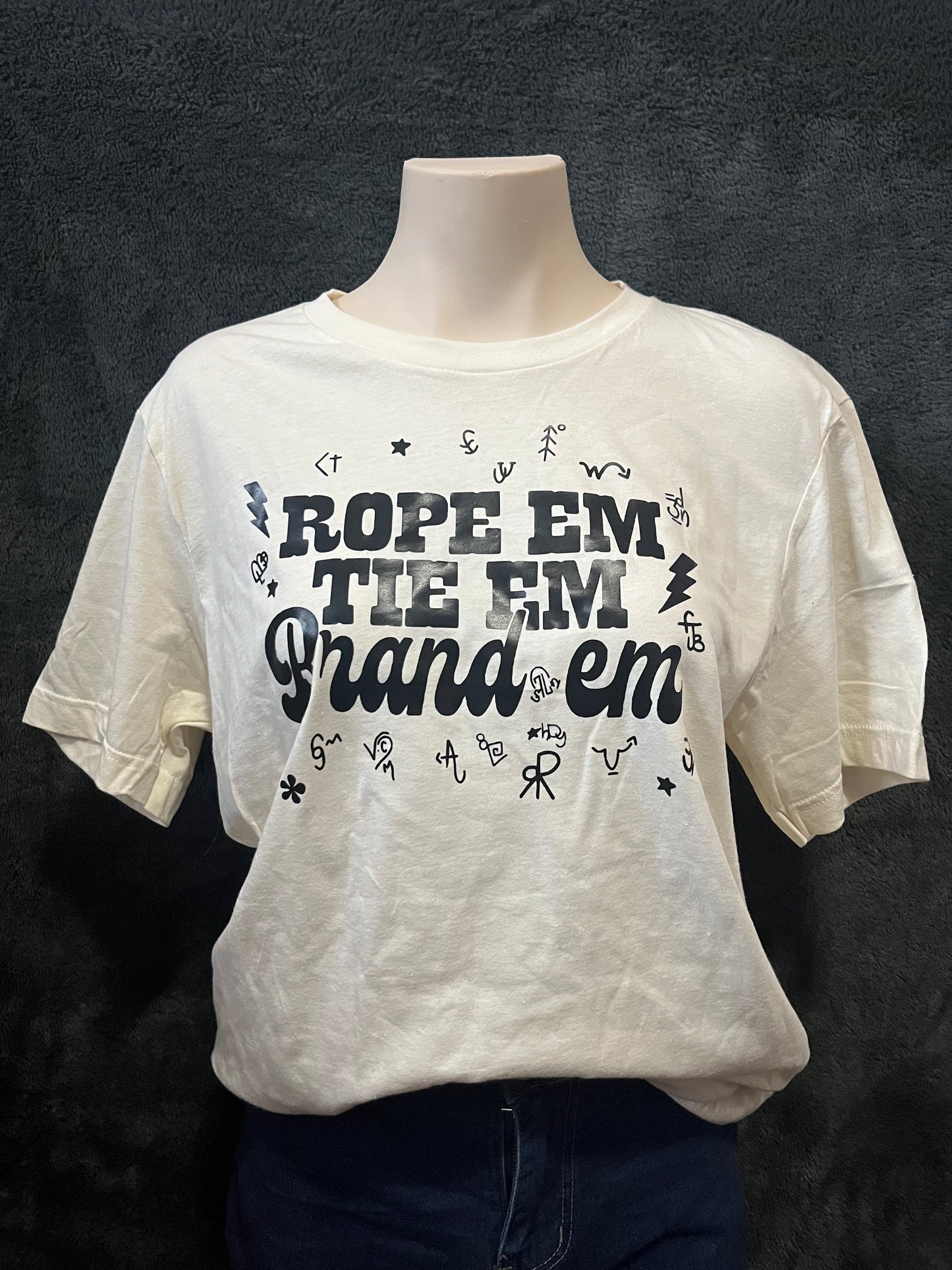 Rope Em, Tie Em, Brand Em Unisex T-shirt