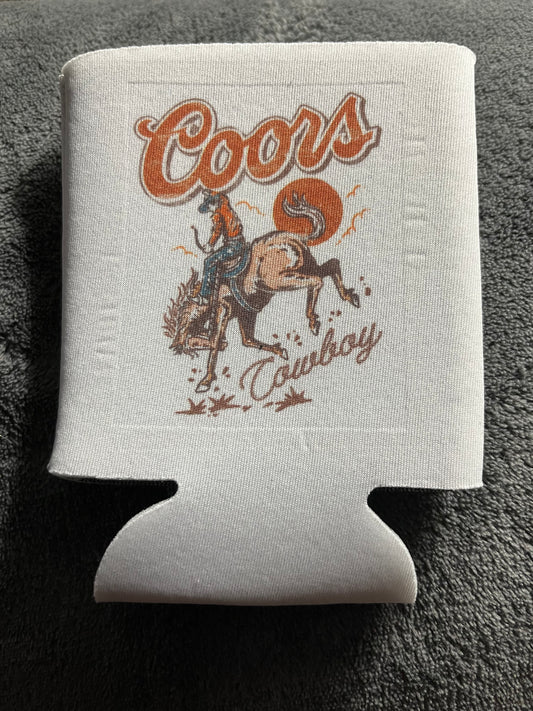 Coors Cowboy Bucking Horse Koozie