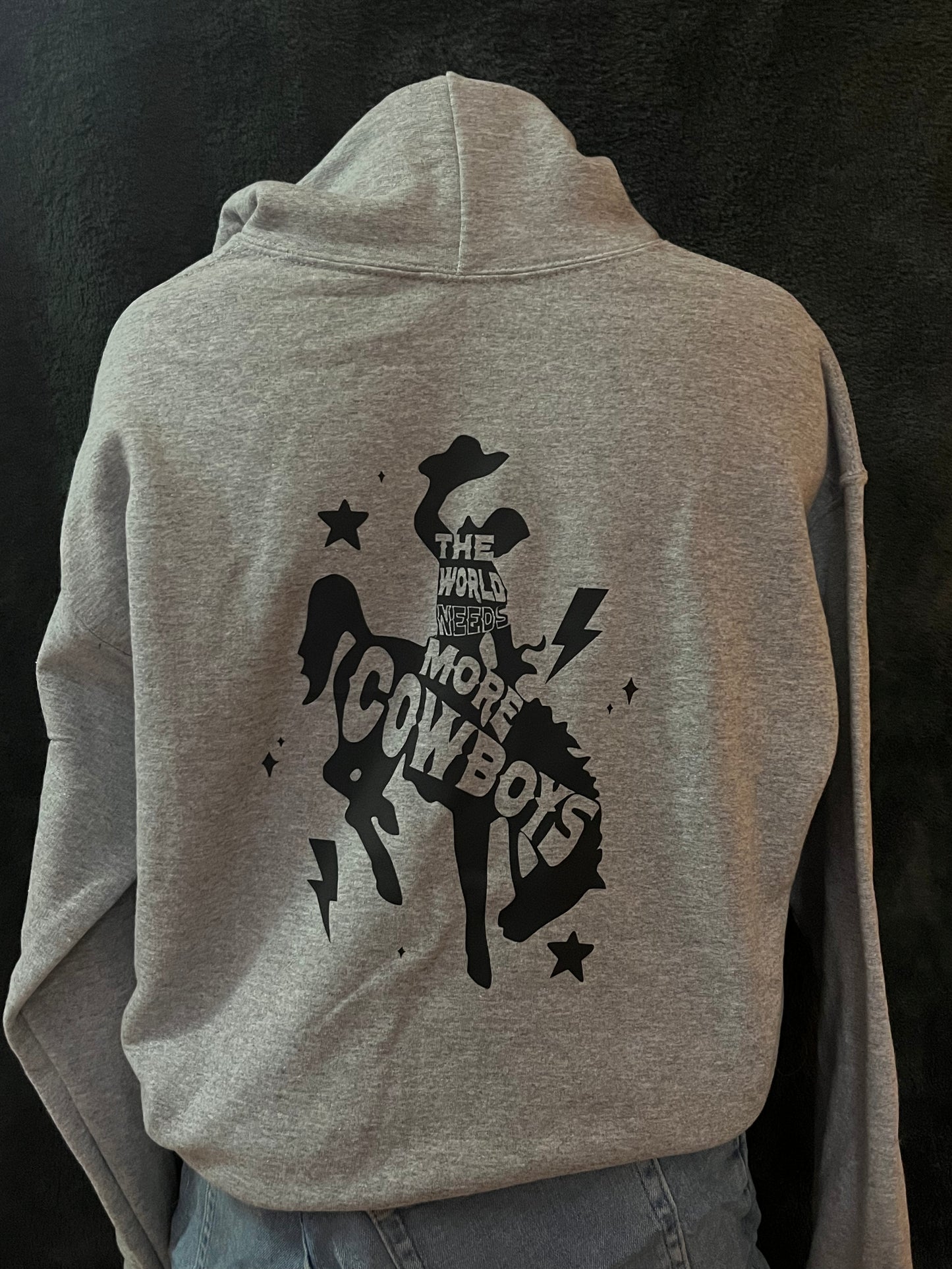 The World Needs More Cowboys Unisex Hoodie (Made to Order)