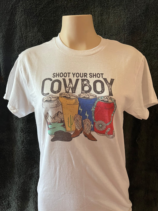 Shoot Your Shot Cowboy Graphic T-shirt