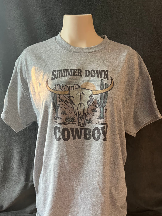 Simmer Down Cowboy Graphic T-shirt