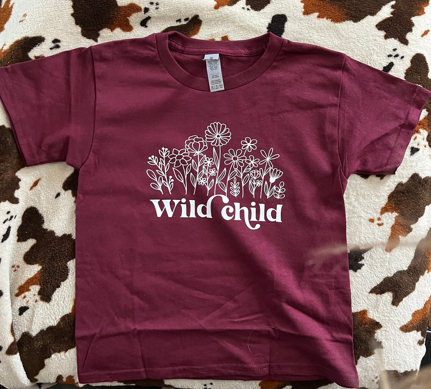 Wild Child Flowers Kids T-shirt