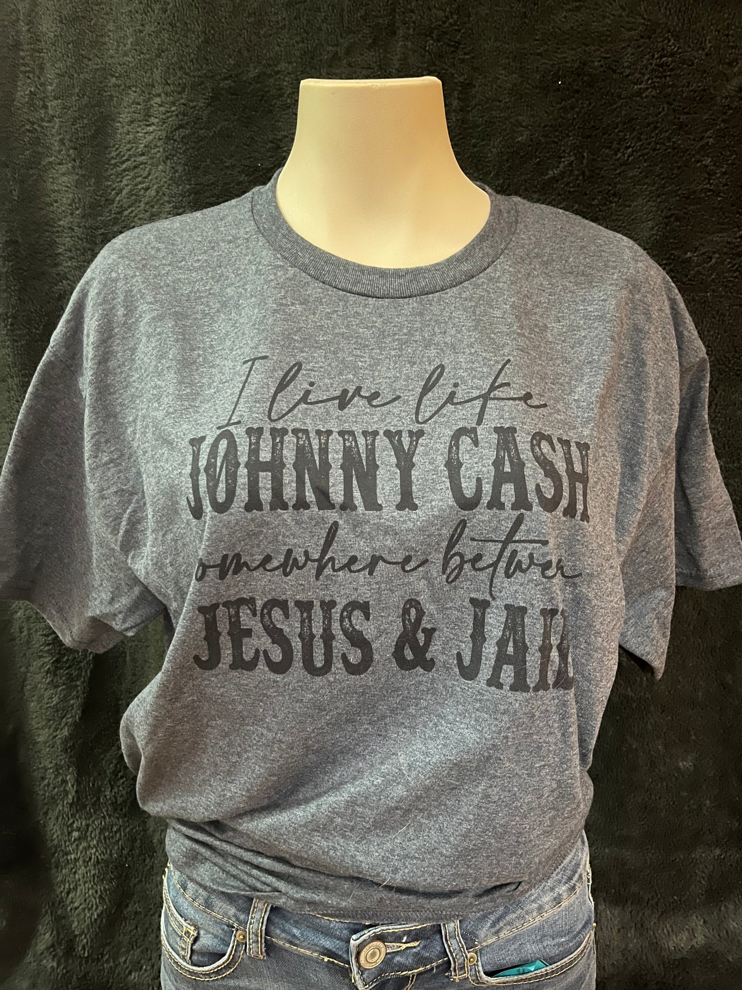 I Live Like Johnny Cash T-shirt Graphic T-shirt